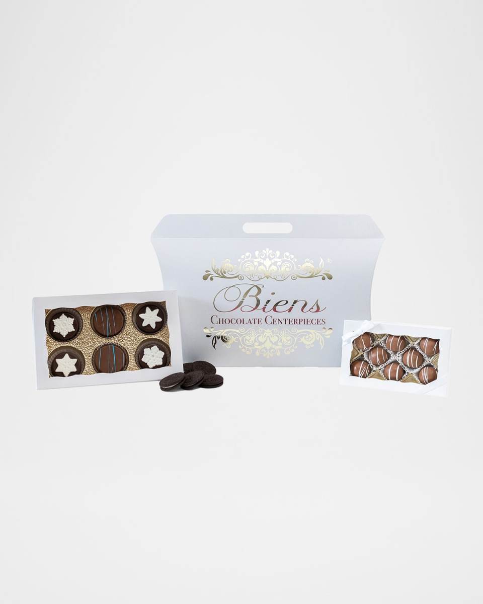 Snowflake Custom Sandwich Cookie & Bien Tote Box